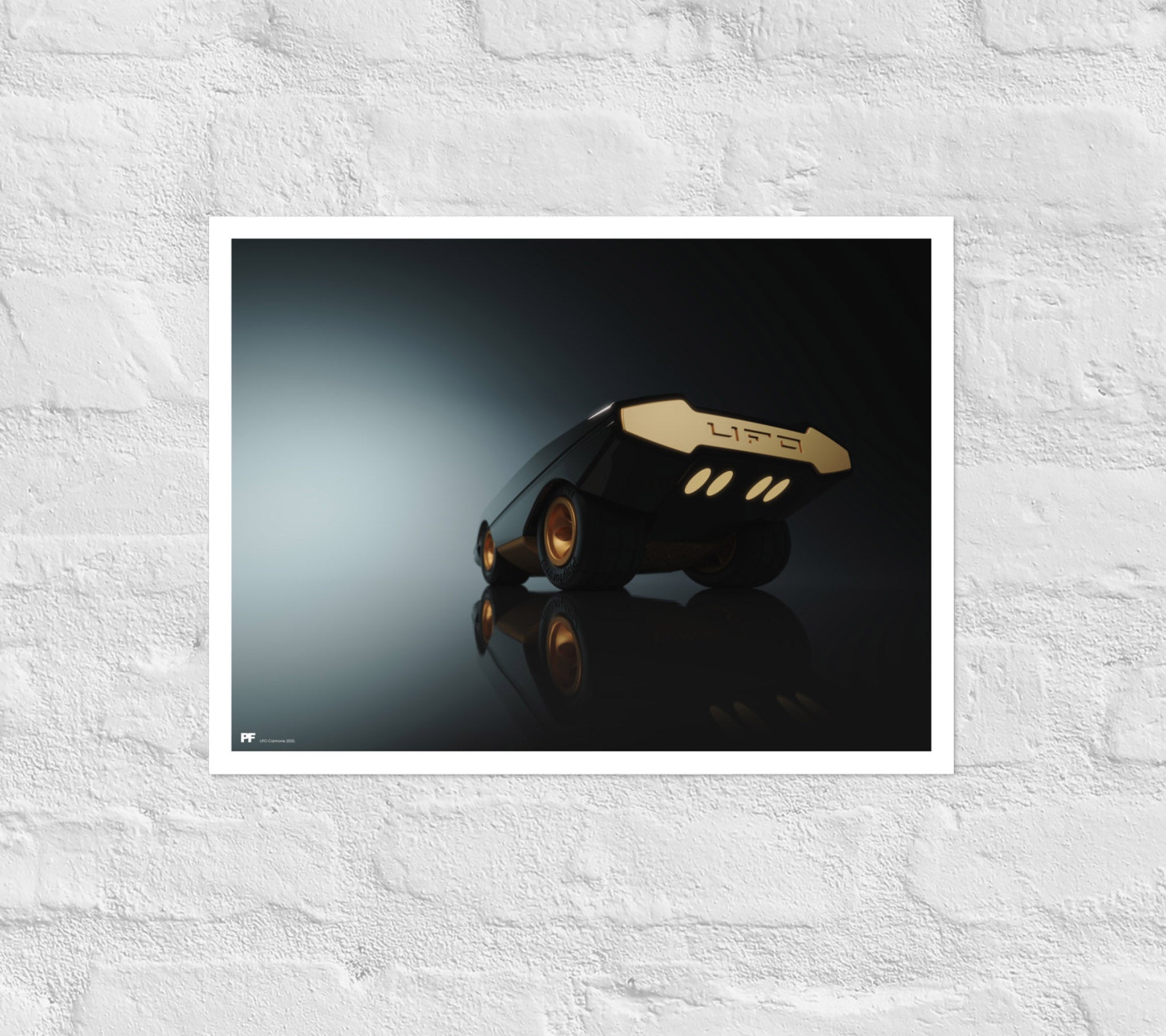 UFO Cannone Out of the Darkness Print